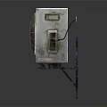 Sharp Vintage Air Conditioner Fan with White Body Fan Grill Heat Sink on Metal Stand