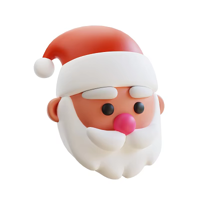 Modern Santa Claus Christmas decorations Christmas hat cartoon Santa Claus 3d model