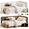 Cozy Cream Style Upholstered Kids Bed With Comfortable Bedding Offers Various Soft Neutral Color Choices