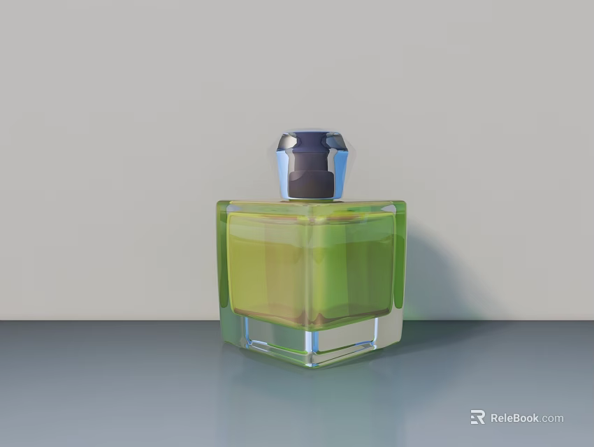 Modern Hinged Door With Glass Panels For Home Interior Design 3d model