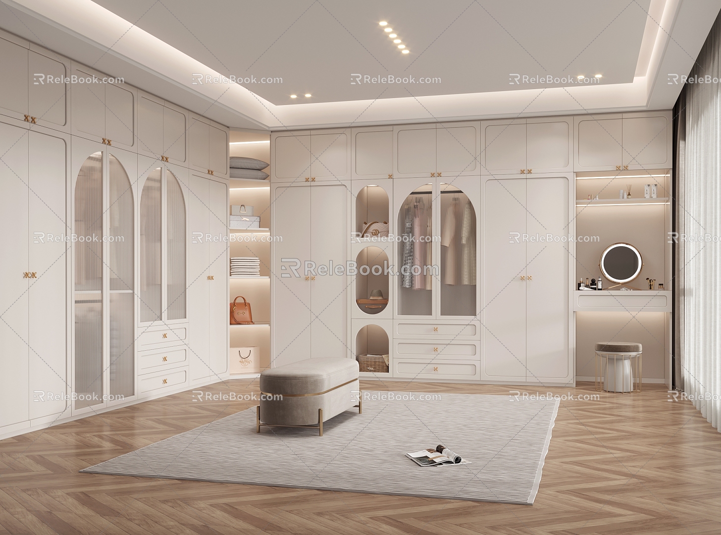 French Cloakroom 3d model