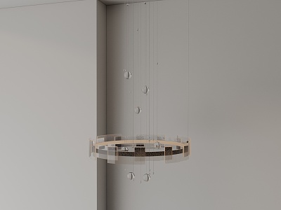 Modern chandelier 3d model