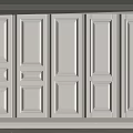 Jianou clapboard clapboard wall trim plaster line 3d model