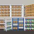 Modern Shelf Express Rack Display Rack Storage Rack Commodity Display Cabinet Supermarket Shelf 3d model