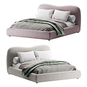Double bed 3d model