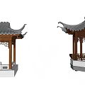 Four Seasons Pavilion Octagonal Pavilion 3d model