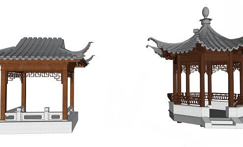 Four Seasons Pavilion Octagonal Pavilion 3d model