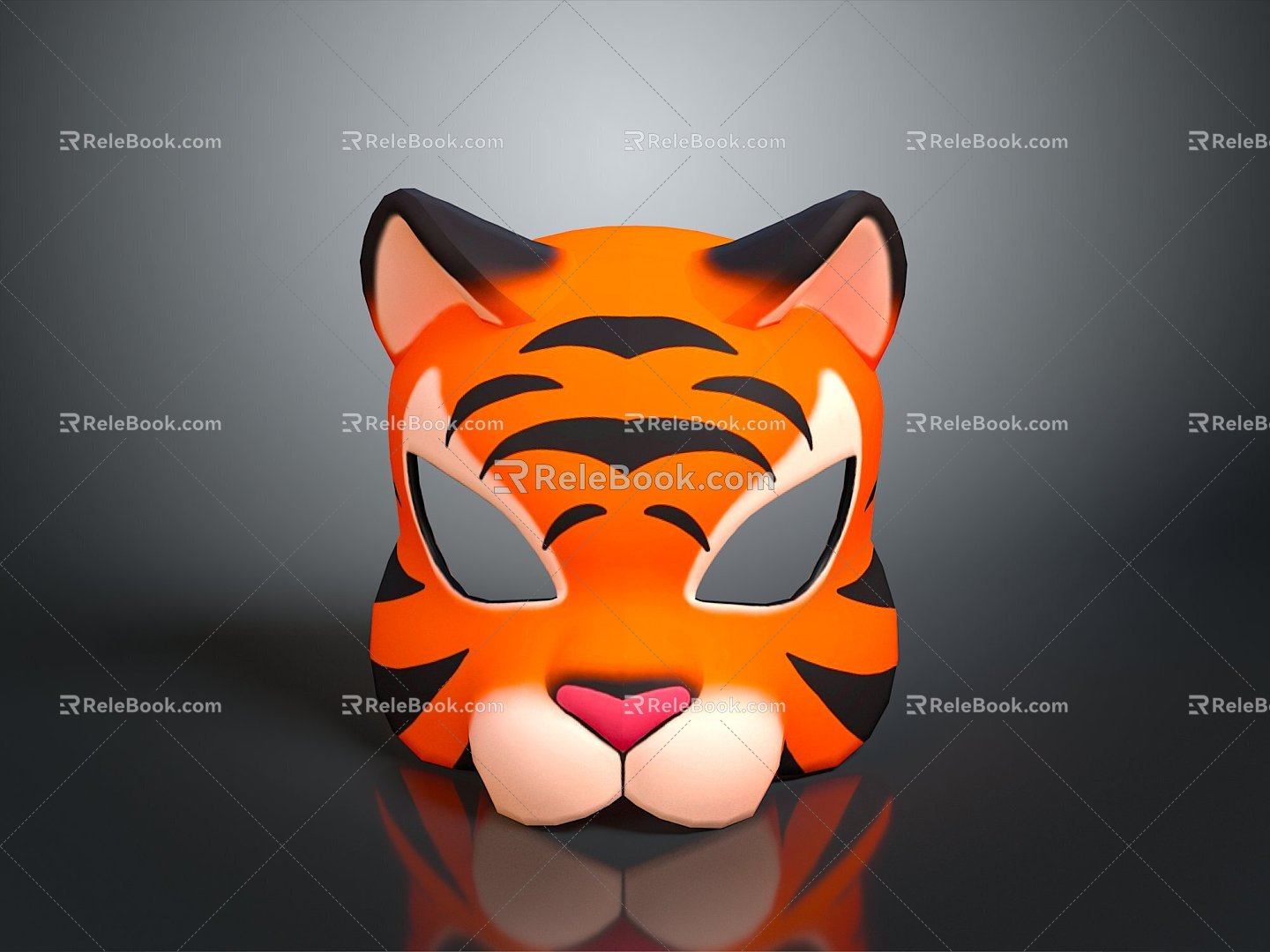 Tiger Mask Tiger Game Mask Tiger Cartoon Mask Tiger Animal Mask Realistic 3d model