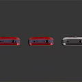 Nokia Feature Mobile Phones in Red and Silver Colors Display Screen