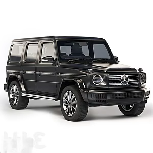 Black Mercedes-Benz-class off-road vehicle luxury off-road vehicle-class off-road vehicle 3d model