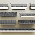 Chinese-style eaves Chinese-style eaves line Cornice ridge Chinese-style component Eaves tile ridge tile component 3d model