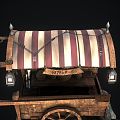 Modern Medieval Sale Car Modern Realistic Medieval Car Trolley Sale Car 3d model