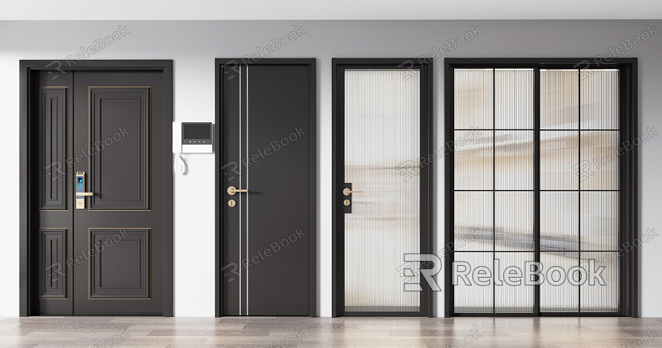 Modern swing door security door door flat door sliding door combination model