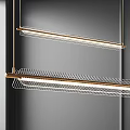 Modern Linear Pendant Lights With Sleek Metal Structure And Bright Glow For Contemporary Interior Spaces