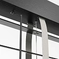Modern Architectural Louvre Blinds With Metal Horizontal Slats And Structural Design