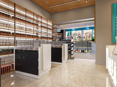 Modern Cosmetics Store 3d model