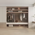 Wardrobe Open Cabinet Dressing Table Integrated Cabinet Combination 3d model