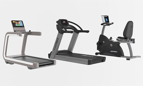 Modern Fitness Equipment 3d model