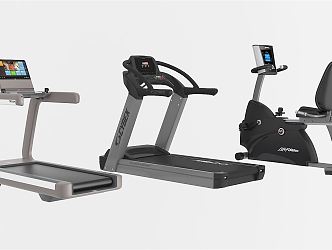 Modern Fitness Equipment 3d model