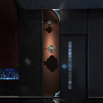 Modern doorplate 3d model