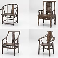 Intricate Traditional Wooden Armchairs Featuring Ornate Carvings And Classic Design Styles