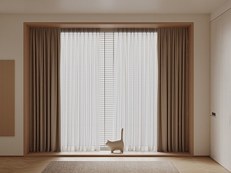 Modern Curtains 3d model