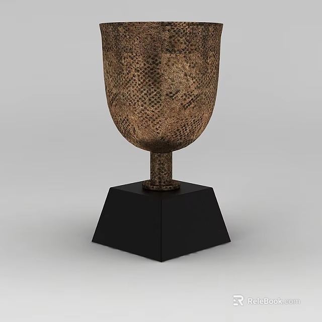 Stylish Locker With Textured Surface And Black Base For Modern Home Decor 3d model 