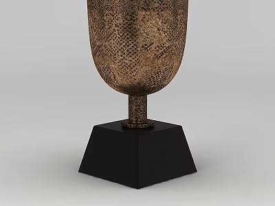 Stylish Locker With Textured Surface And Black Base For Modern Home Decor 3d model