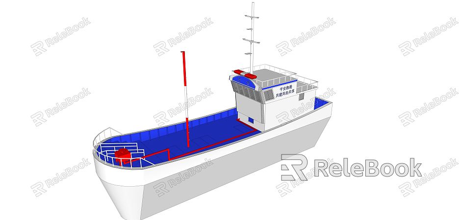 modern ship police ship model