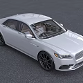 White Luxury Sedan Exterior Design With Chrome Grille LED Headlights And Alloy Wheels
