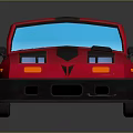 Children's Red Cartoon Toy Car With Fun Design And Playful Features For Kids
