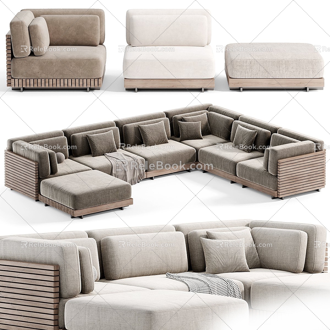 Multiplayer Sofa 3d model