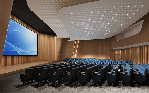 Modern Conference Hall Report Hall 3d model