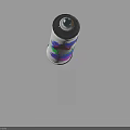 Vibrant Spray Paint Can With Colorful Graffiti Design And Blue Nozzle For Decorative Use