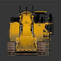 Functional Vehicle Large Yellow Crawler Excavator With Tracks Bucket And Cab
