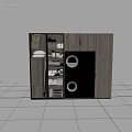 Modern Laundry Room With Washer Dryer Storage Cabinets And Organized Supplies