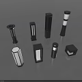 Various Modern Outdoor Lights With Different Shapes And Bright Illumination