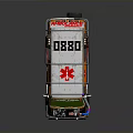 Custom Orange White Ambulance With Exposed Engine Roof Emergency Sign And SPAJALJERA Front Design