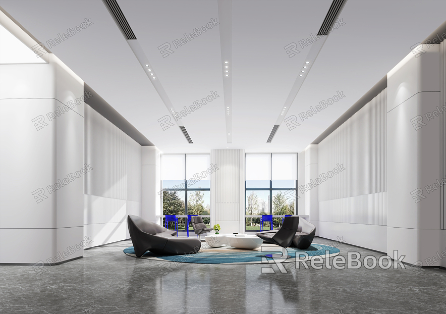 Modern reception area model