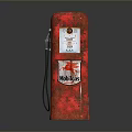 Vintage Red Mobilgas Gas Pump With Classic Logo And Retro Design