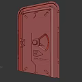 sci-fi hatch door sci-fi door 3d model