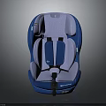 Blue And Gray Child Safety Car Seat As Essential Automotive Part