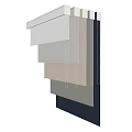 Stylish Window Blinds with Multiple Color Options for Modern Home Decor 3d model