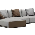 Modern Multiplayer Corner Sofa 3d model