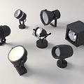 Outdoor Lights With Various Black Designs For Garden Patio Decoration