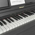 Elegant Digital Piano with Wooden Frame and Leather Padded Stool