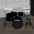 Modern musical instrument drum set 3d model