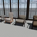 Stylish Single Sofa In Various Modern Upholstered Designs With Neutral Tones And Comfortable Backrests