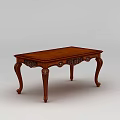 Science and Technology Exhibition Hall Showcases Classic Solid Wood Table With Carved Details