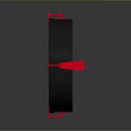 Useful Circular Household Item With Black Rim Red Grid Pattern And Four Red Fasteners